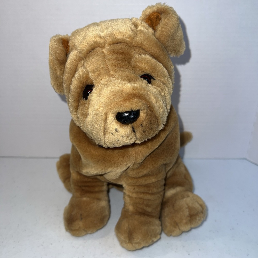 Vintage 1992 Ganz The Heritage Collection Shiri‎ Shar-Pei Wrinkled Plush Dog 10"